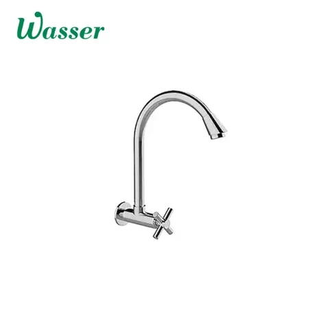 Wasser Wall Mounted Cross Handle Kitchen Tap Pcs - Surabaya