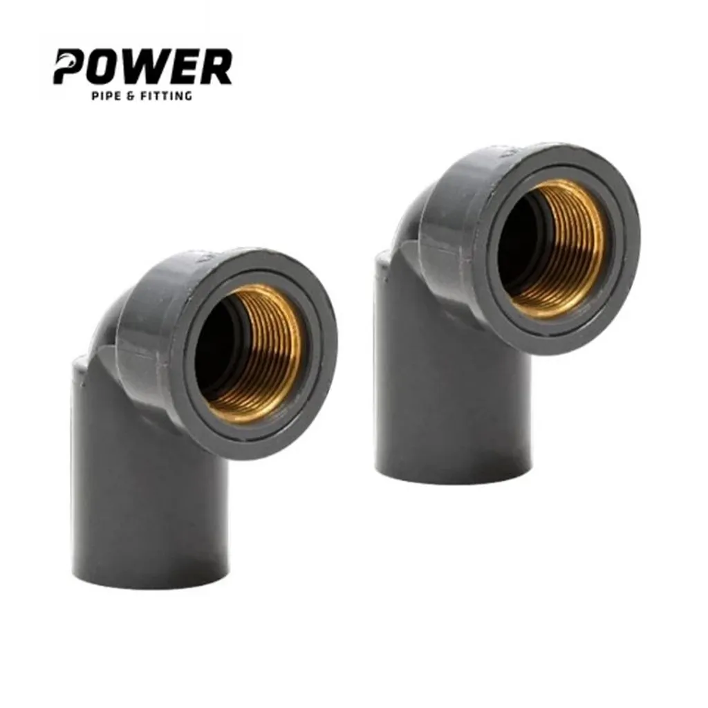 Power Fitting Pipa PVC Faucet Elbow with Metal AW