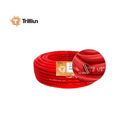 Trilliun Selang Air PVC Dof Merah Meteran Meter 1" - Surabaya