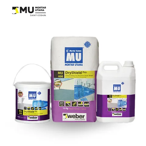MU 600 Dry Shield 3 Kg set (2 Kg powder dan 1 Kg liquid) - Sari Bumi Bangunan