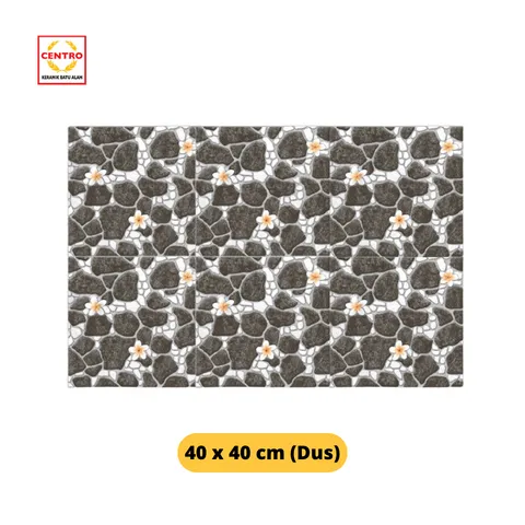 Centro Exclusive Keramik Alaska Black 40x40 Dus - Surabaya