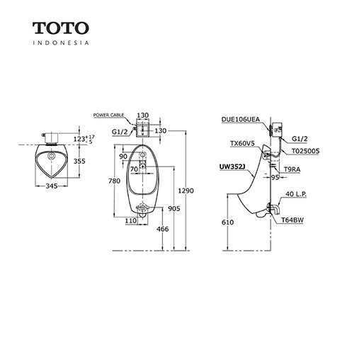 TOTO UW 352 J Pcs - Surabaya