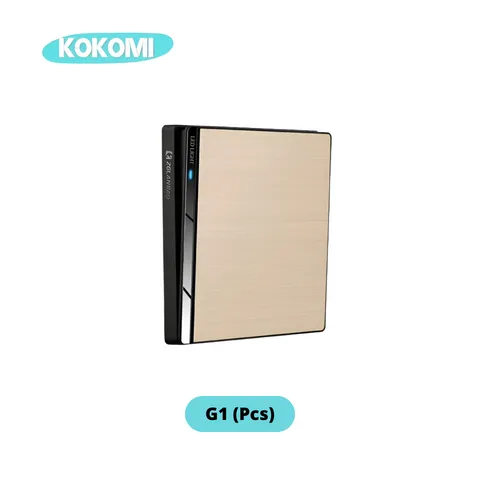 Kokomi Executive Beige Series Wall Socket Golden G1 - Surabaya