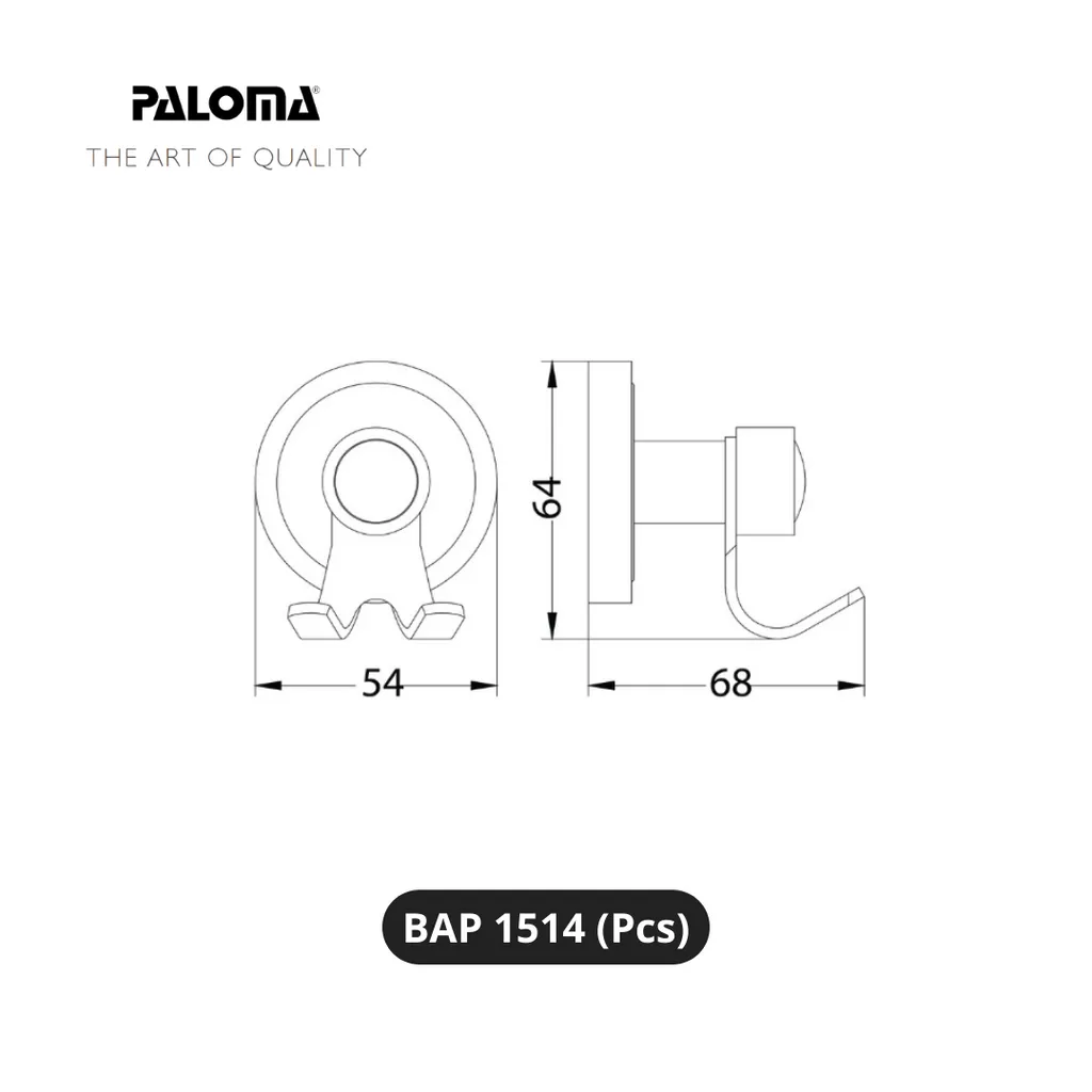 Paloma BAP 1514 Gantungan Baju Dinding Pcs - Surabaya