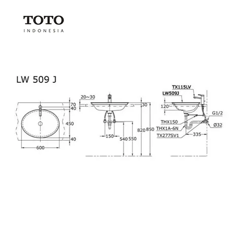 TOTO LW 509 J