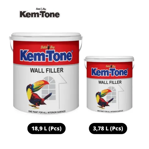 Kem-Tone Wall Filler 5 Kg Dark Brown - Surabaya