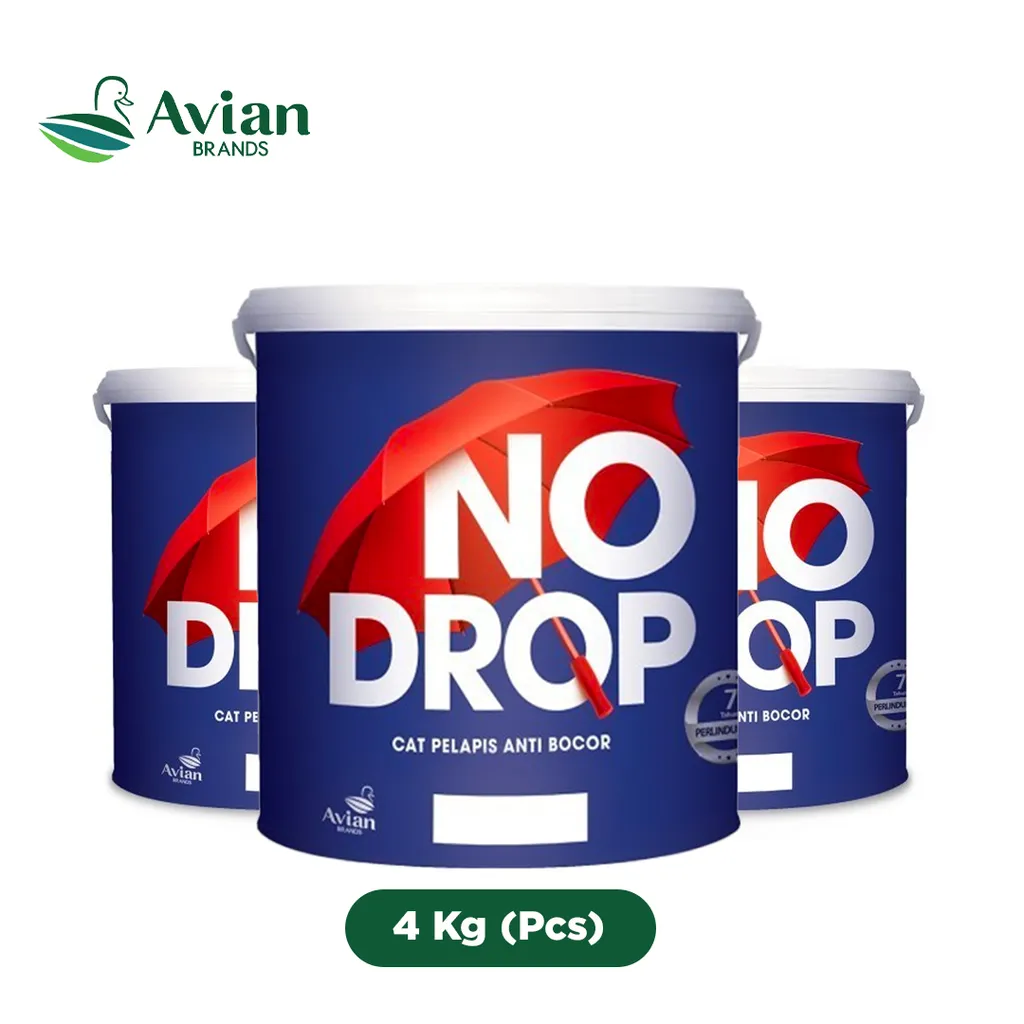 Avian No Drop Cat Pelapis Anti Bocor 4 Kg 006-Coklat - Karunia 3