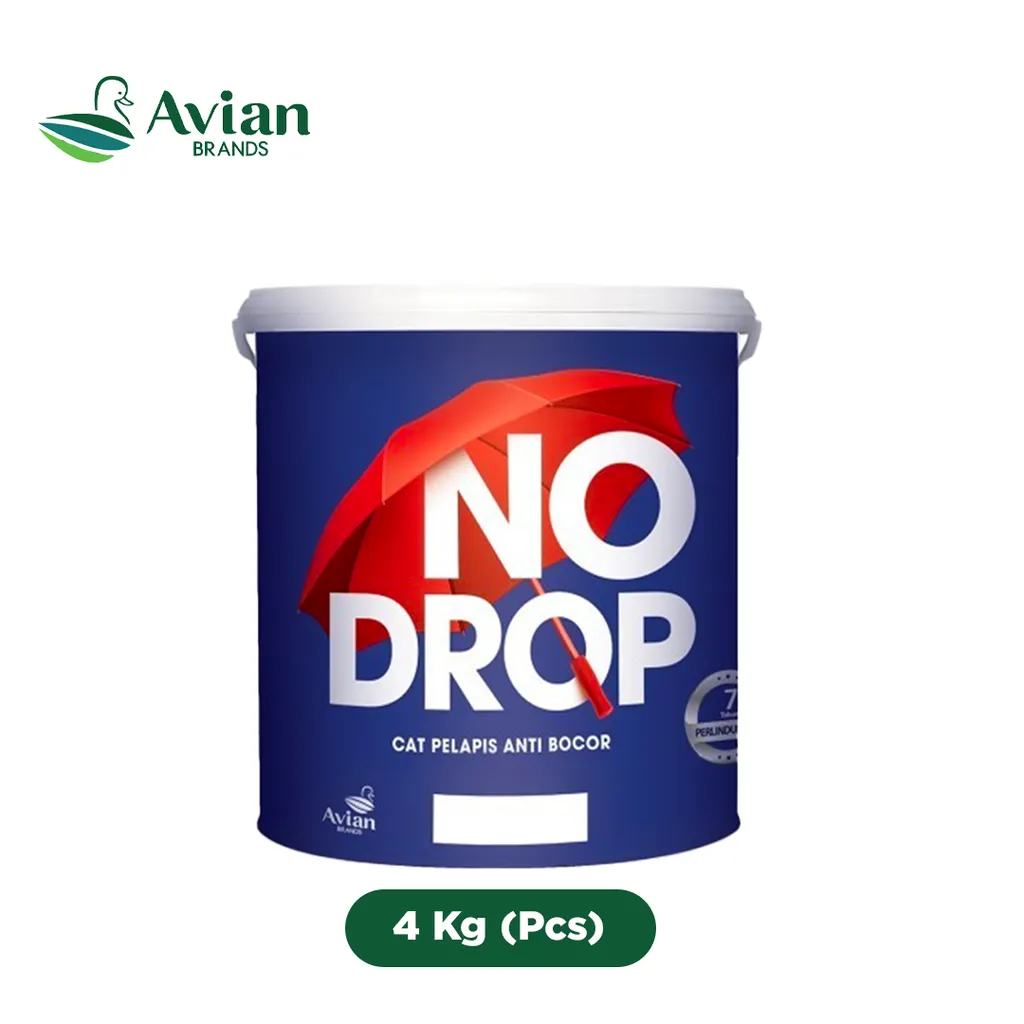 Avian No Drop Cat Pelapis Anti Bocor 4 Kg 010-Abu-abu Muda - Karunia 3