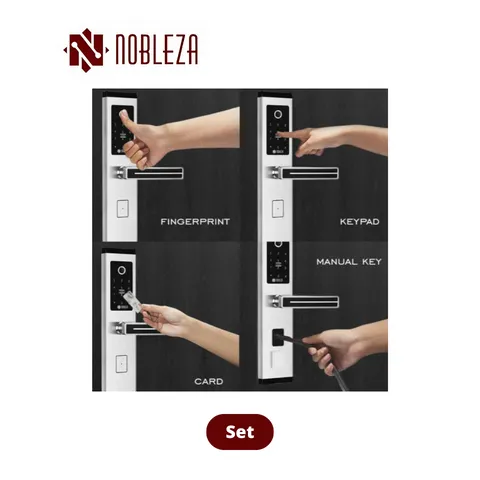 Nobleza Door Handle Smartlock Callisto SS Set - Surabaya