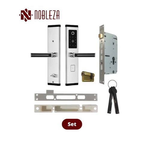 Nobleza Door Handle Smartlock Callisto SS Set - Surabaya