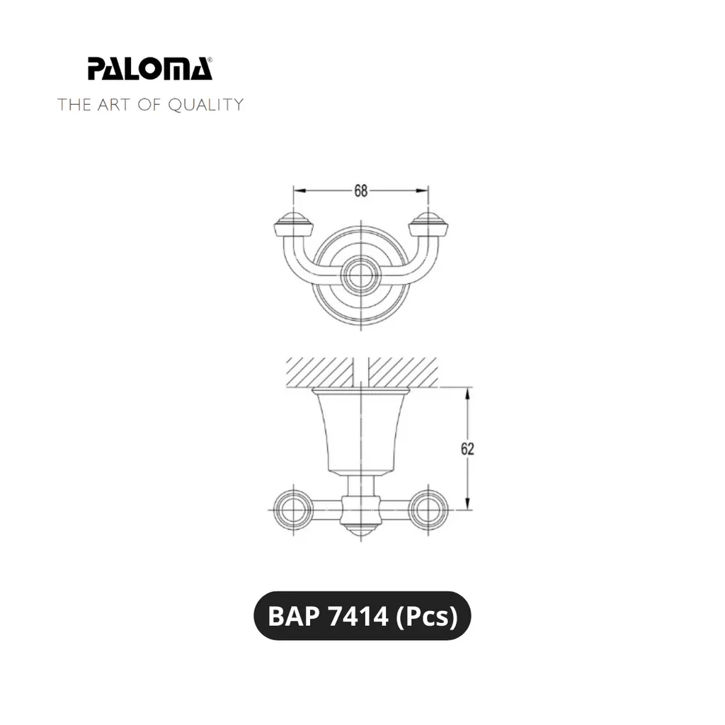 Paloma BAP 7414 Gantungan Baju Dinding Pcs - Surabaya