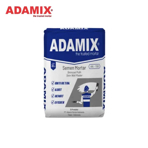Adamix Skimcoat Putih 30 Kg - Surabaya