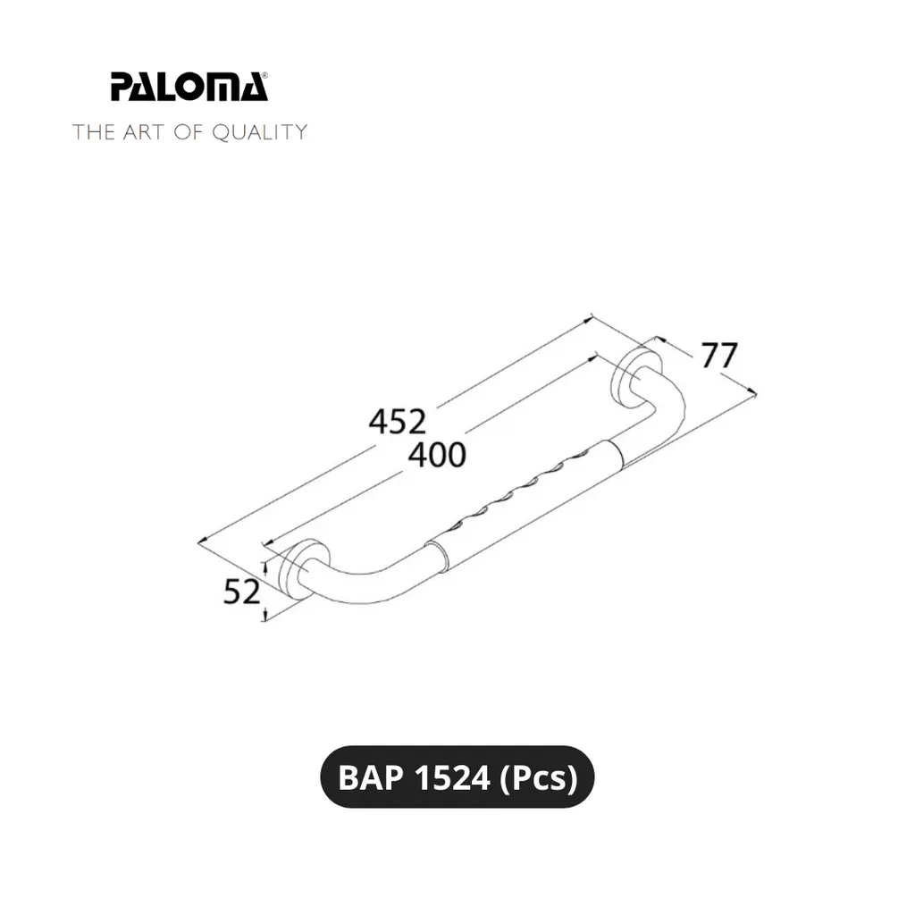 Paloma BAP 1524 Handle Bathtub Toilet Pcs - Surabaya