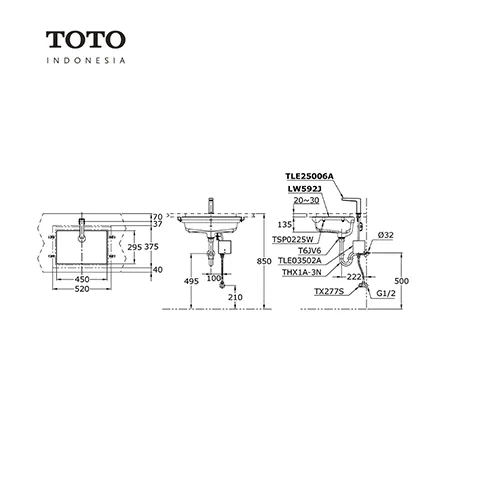 TOTO LW 592 J Pcs - Surabaya