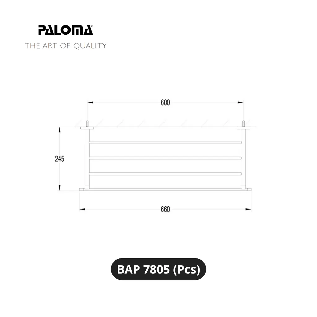 Paloma BAP 7805 Gantungan Handuk Dinding Pcs - Surabaya