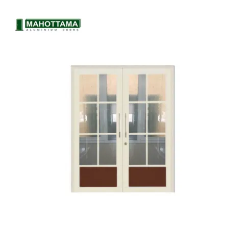 Mahottama Mas33 Brown Ivory - Pintu Aluminium 174 x 215 174 cm x 215 cm - Surabaya
