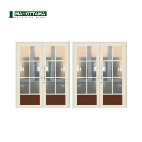 Mahottama Mas33 Brown Ivory - Pintu Aluminium 174 x 215 174 cm x 215 cm - Surabaya