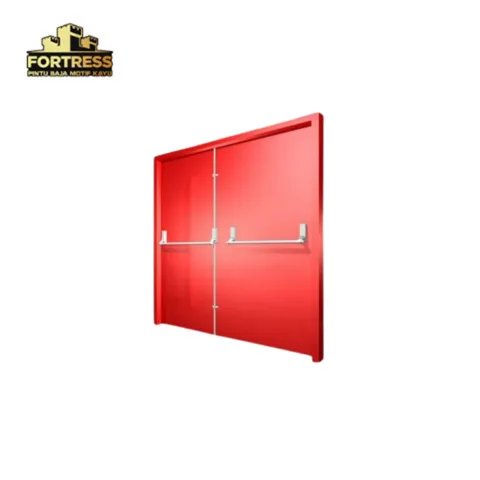 Fortress Fire Door Double Merah 140 cm x 250 cm x 5 cm - Surabaya