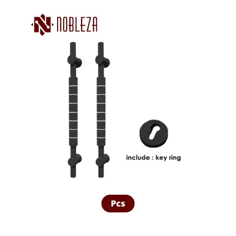 Nobleza Pull Handle Prime Hercules Black Pcs - Surabaya