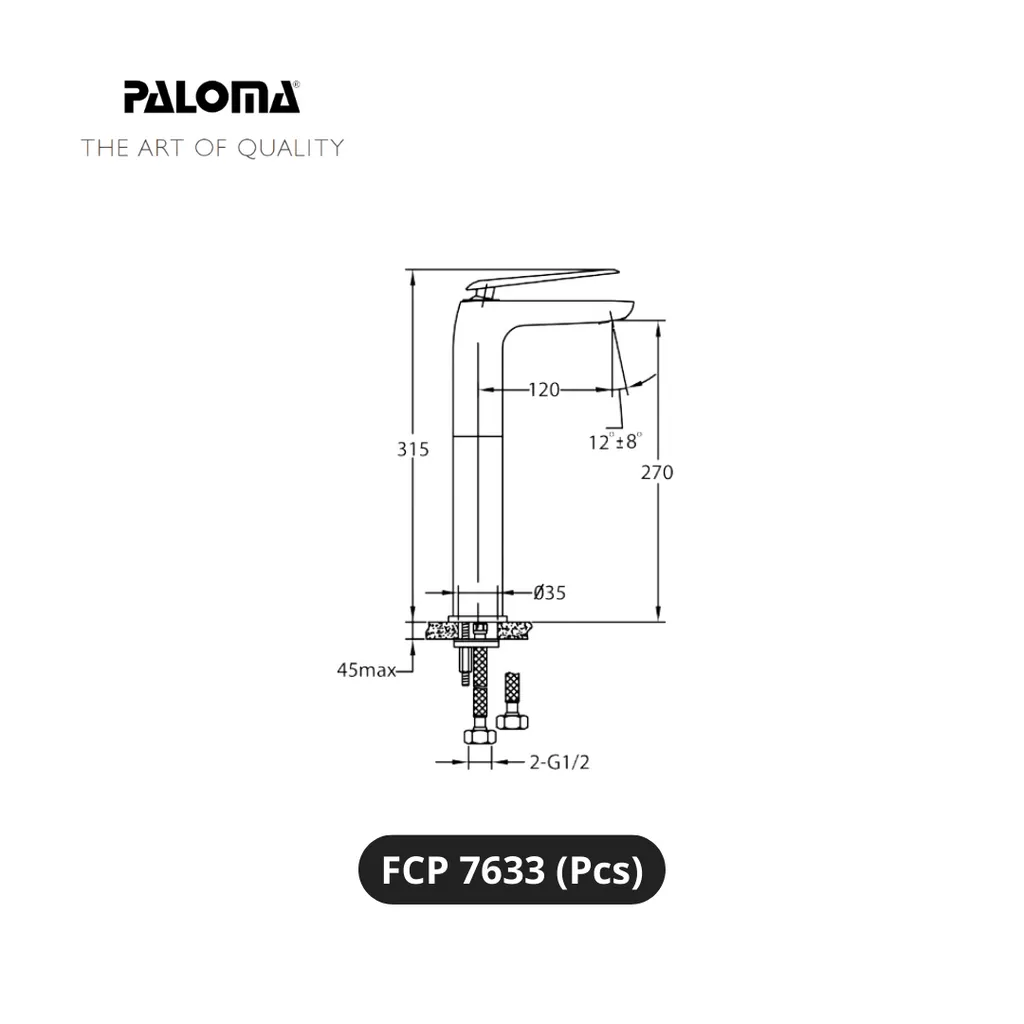 Paloma FCP 7633 Kran Wastafel Pcs - Surabaya