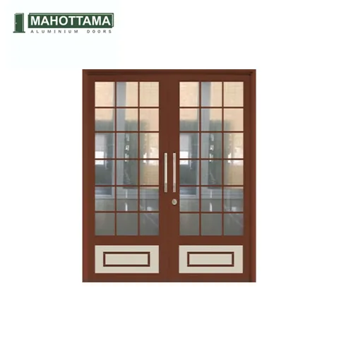 Mahottama Mas31 Ivory Brown - Pintu Aluminium 174 x 215 175 x 215 Cm - Surabaya