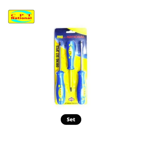 CPT National Obeng Bolak Balik HD 3 pcs isi 3 - Surabaya