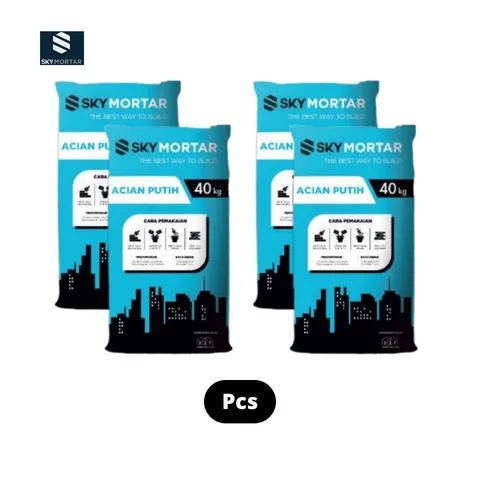 Sky Mortar Acian Putih 40 Kg Sak - Surabaya