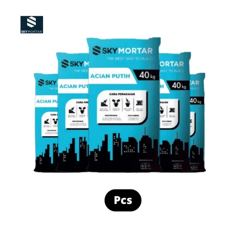 Sky Mortar Acian Putih 40 Kg Sak - Surabaya