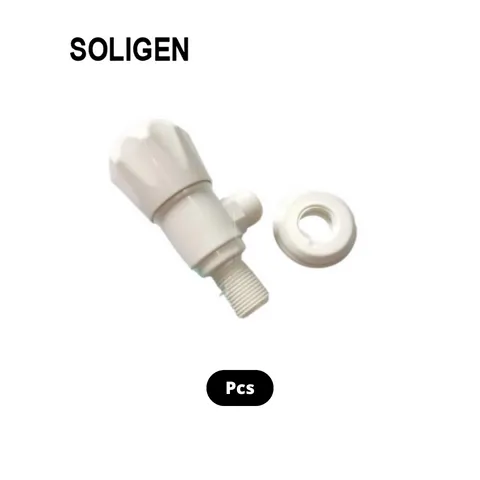 Soligen Stop Kran Cabang 2 PVC S16 Pcs - Sumber Sentosa