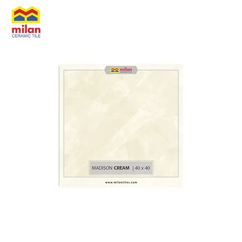 Milan Madison Cream 40x40 Keramik Marmer Glossy 40 Cm x 40 Cm - Surabaya