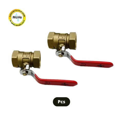 Move Ball Valve Stop Kran Kuningan ½" - Surabaya
