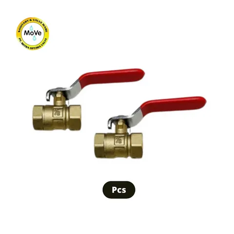 Move Ball Valve Stop Kran Kuningan ½" - Surabaya