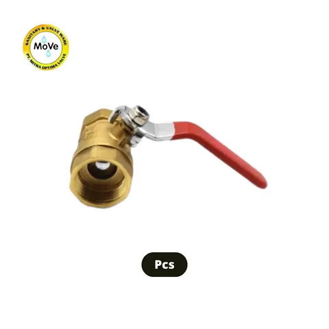 Move Ball Valve Stop Kran Kuningan ½" - Surabaya