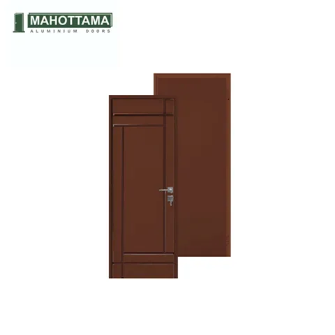 Mahottama Mas10 Brown - Pintu Aluminium 80 x 200 80 x 200 Cm Kanan - Surabaya