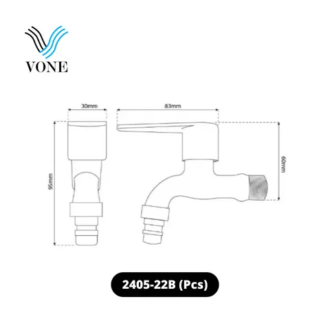 Vone Kran Tembok 2405-22B Pcs - Surabaya