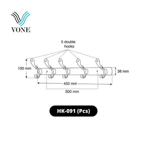 Vone Hook Gantungan Baju HK-091 Pcs - Surabaya