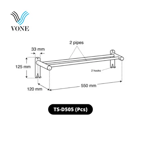 Vone Towel Rack TS-D505 Pcs - Surabaya