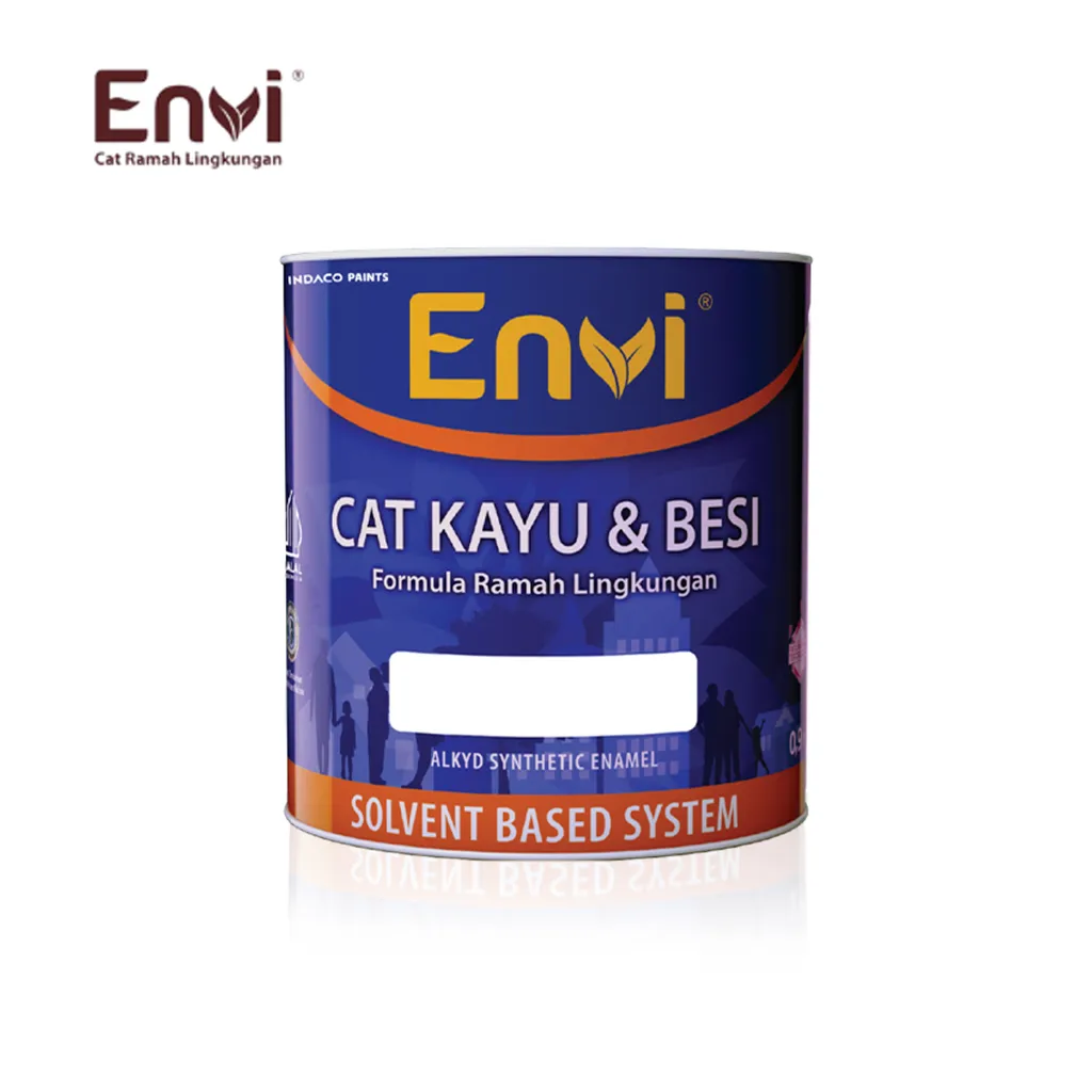 Indaco Envi Cat Kayu & Besi 0,9 Liter 961 Aluminium - Sahabat Baru 2