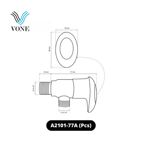 Vone Stop Kran Air Shower A2101-77A