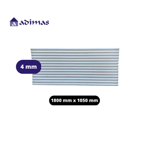 Adimas Asbes Gelombang Kecil 14 1800 mm x 1050 mm Lembar - Darma Bakti Senenan