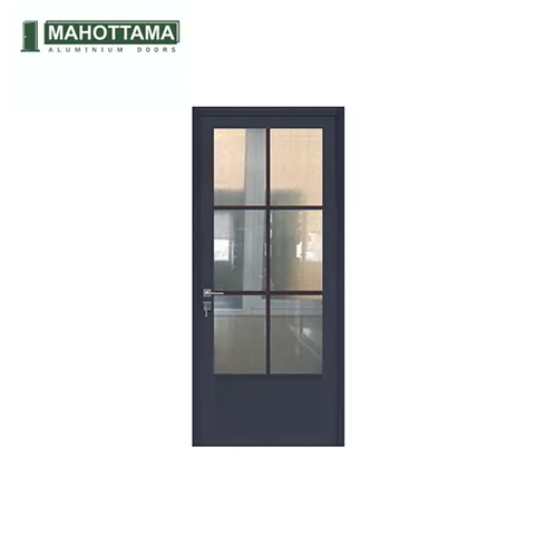 Mahottama Mas32 Dark Grey - Pintu Aluminium 80 x 200 Cm 80 x 200 Cm Kanan - Surabaya