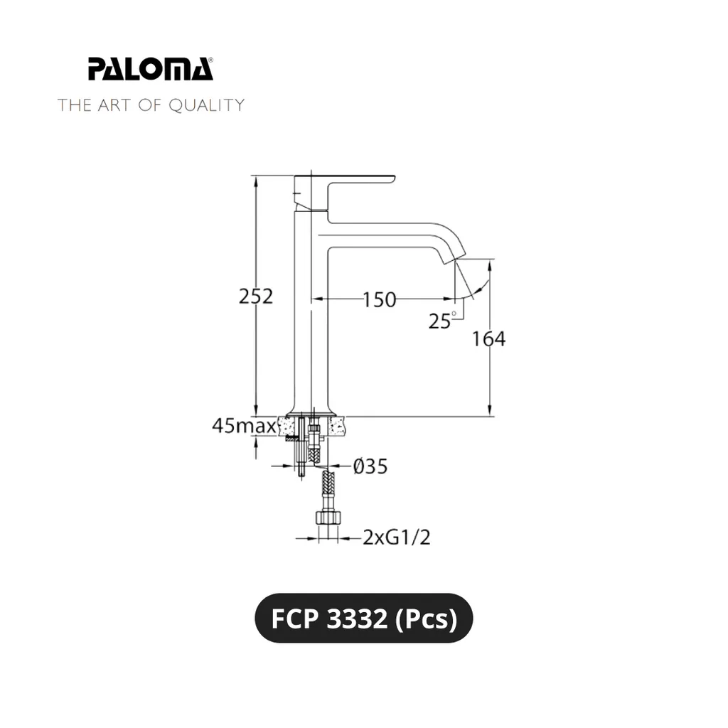 Paloma FCP 3332 Kran Wastafel Pcs - Surabaya