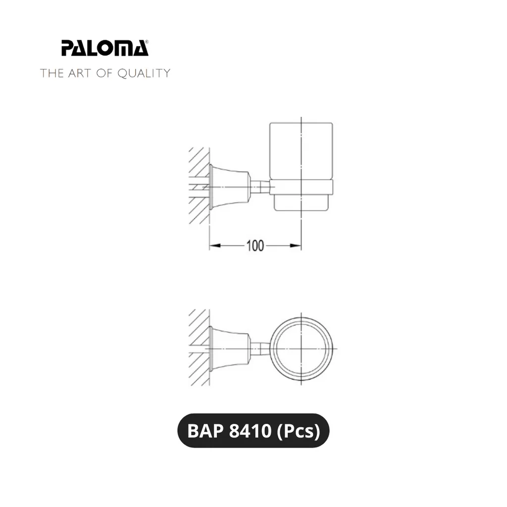 Paloma BAP 8410 Holder Tempat Gelas Sikat Gigi Pcs - Surabaya