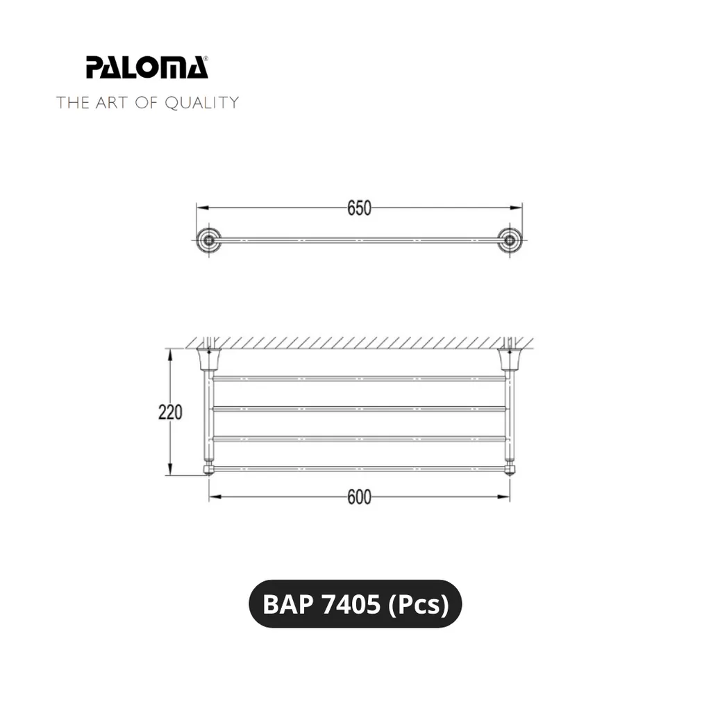 Paloma BAP 7405 Gantungan Handuk Dinding Pcs - Surabaya