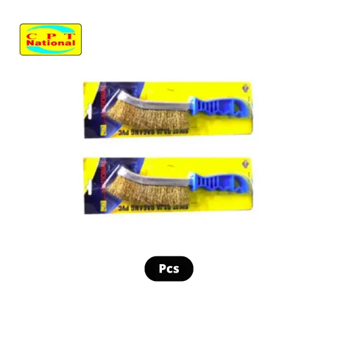 CPT National Sikat Baja Gagang PVC 250 gram - Wiyarta