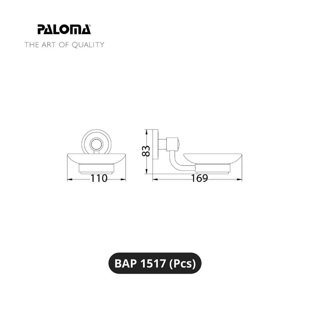 Paloma BAP 1517 Holder Tempat Sabun Batang Pcs - Surabaya