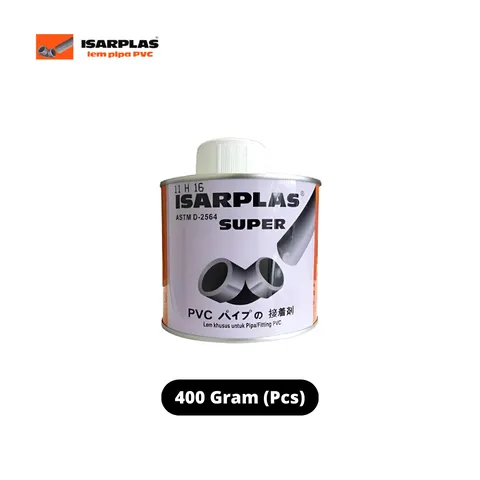 Isarplas Lem Pipa PVC Kaleng 400 Gram - Sumber Sentosa