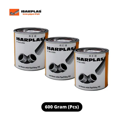 Isarplas Lem Pipa PVC Kaleng 400 Gram - Sumber Sentosa