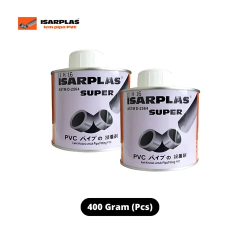 Isarplas Lem Pipa PVC Kaleng 400 Gram - Maju Graha Hardware