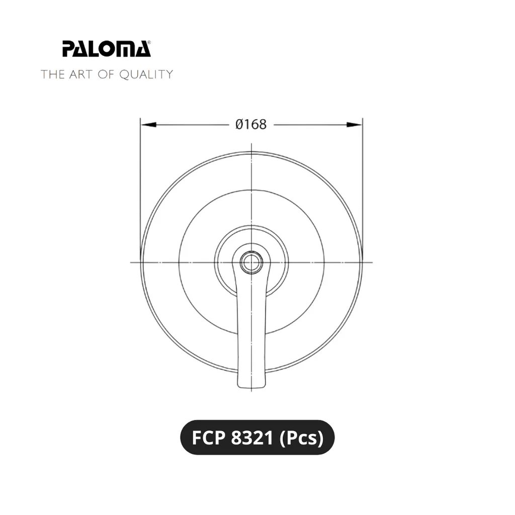Paloma FCP 8321 Stop Kran 3-Way Tanam Dinding Pcs - Surabaya
